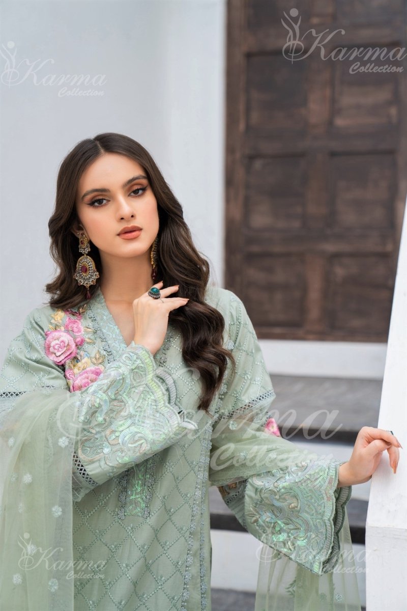 Karma Festive Embroidered Suit KAR26