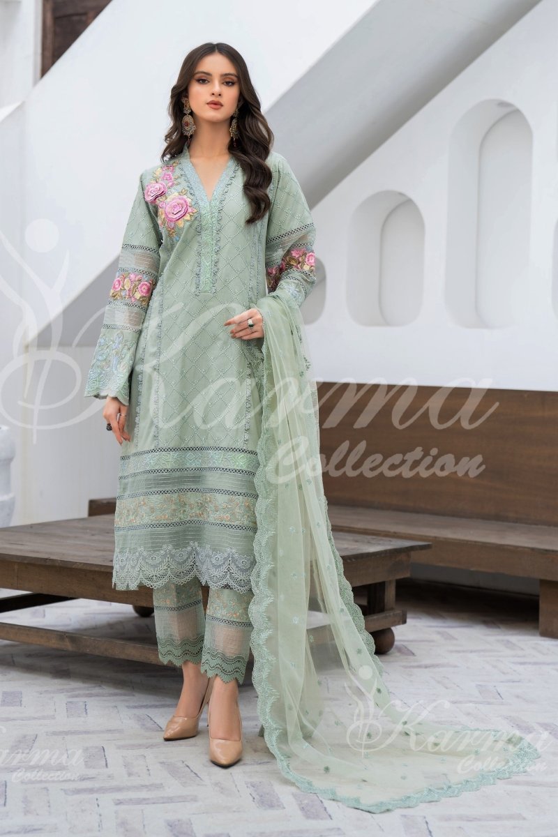 Karma Festive Embroidered Suit KAR26