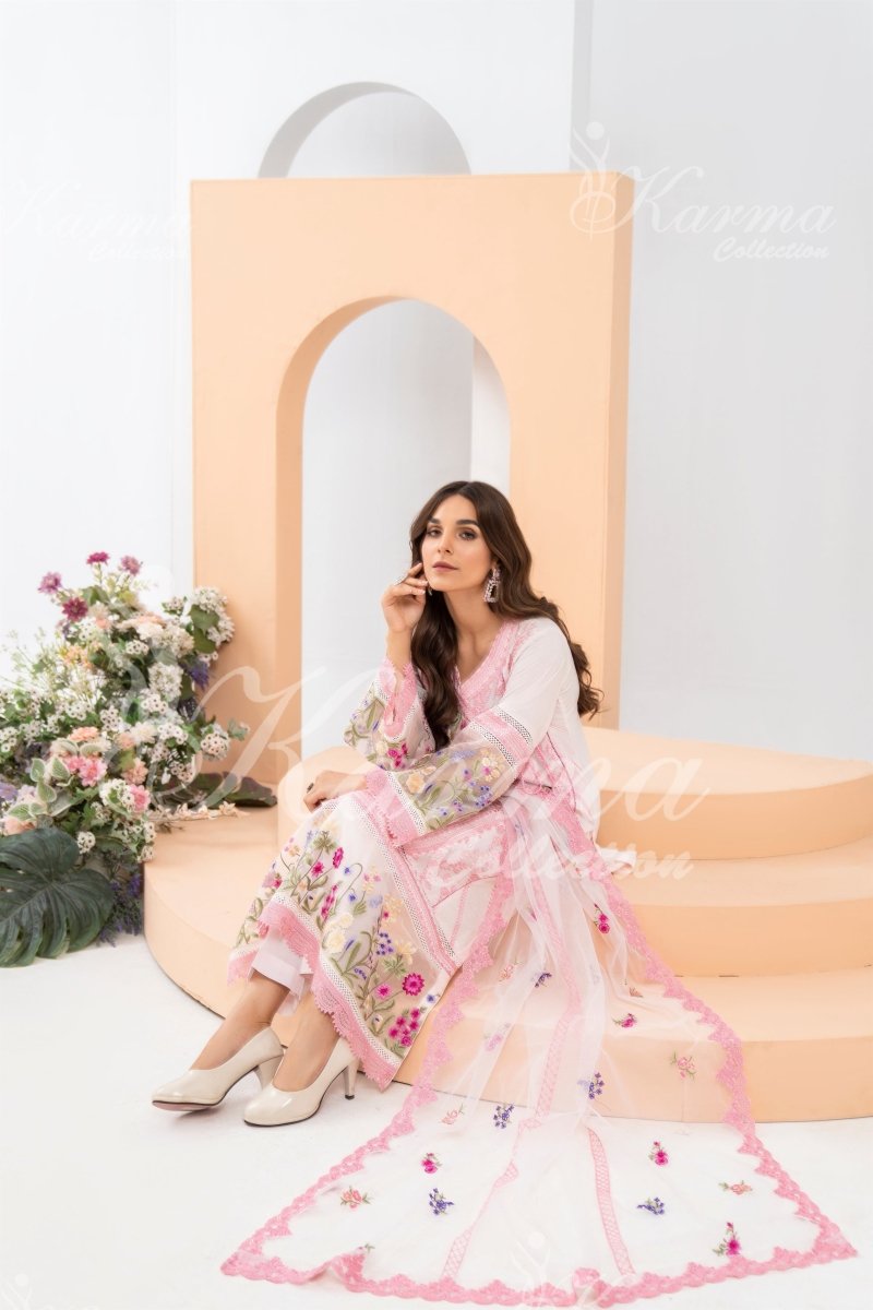 Karma Festive Embroidered Suit KAR51-Designer dhaage