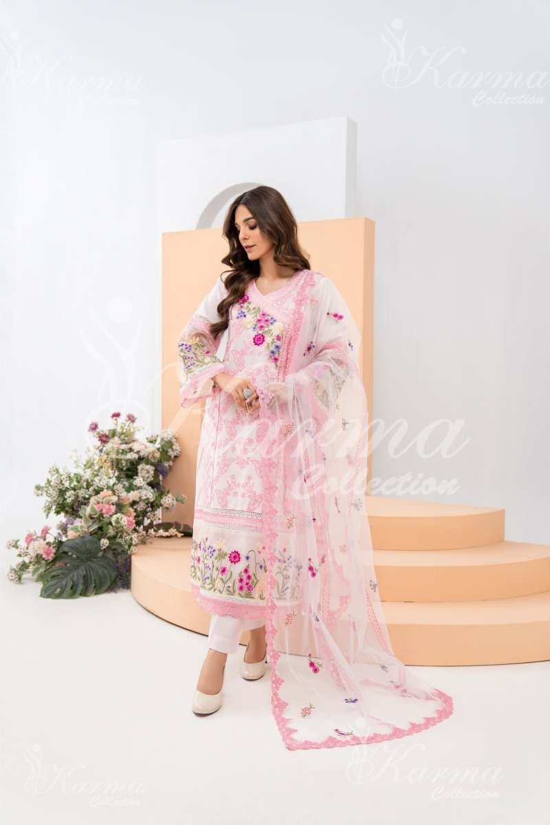 Karma Festive Embroidered Suit KAR51-Designer dhaage