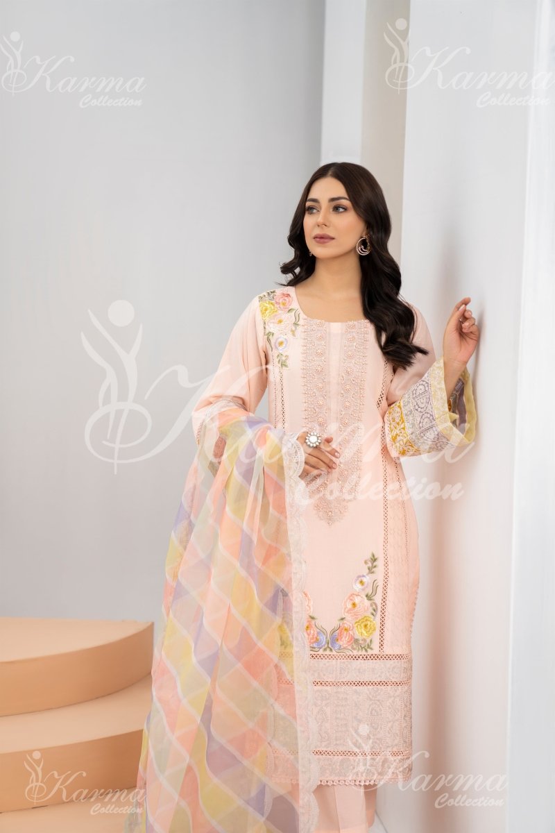 Karma Festive Embroidered Suit KAR54-Designer dhaage