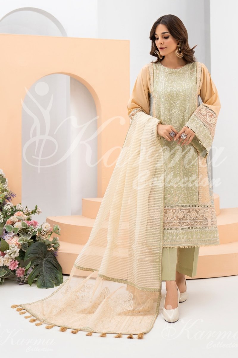 Karma Festive Embroidered Suit KAR55-Designer dhaage