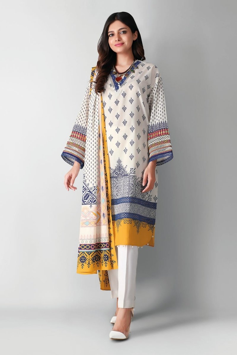 Khaadi Lawn 3 PC Suit KHA01