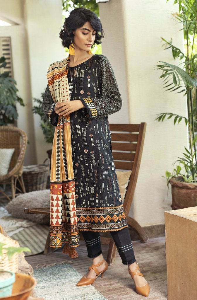 Lakhany Khaddar 3 PC Suit LAK09-Designer dhaage