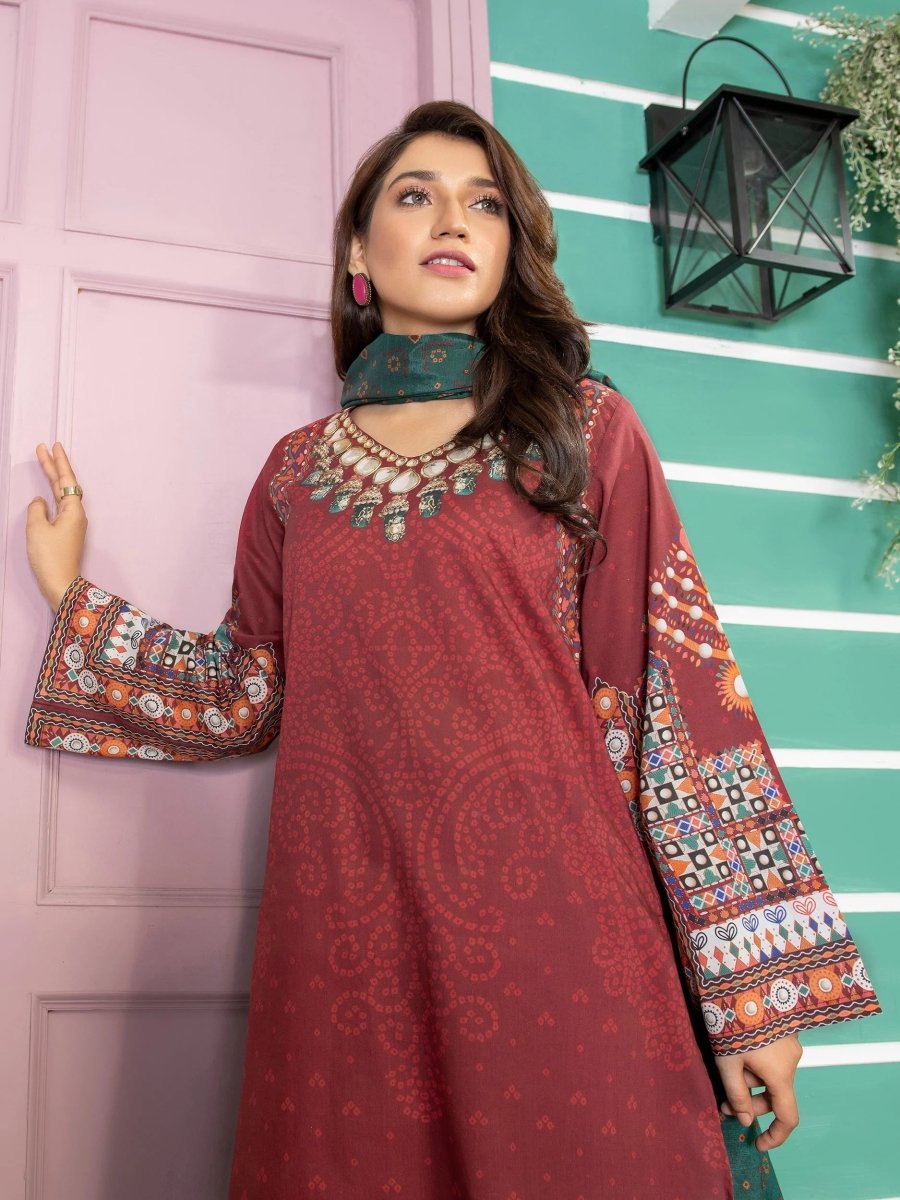 Limelight Cambric 3 Piece Suit LIM269-Designer dhaage