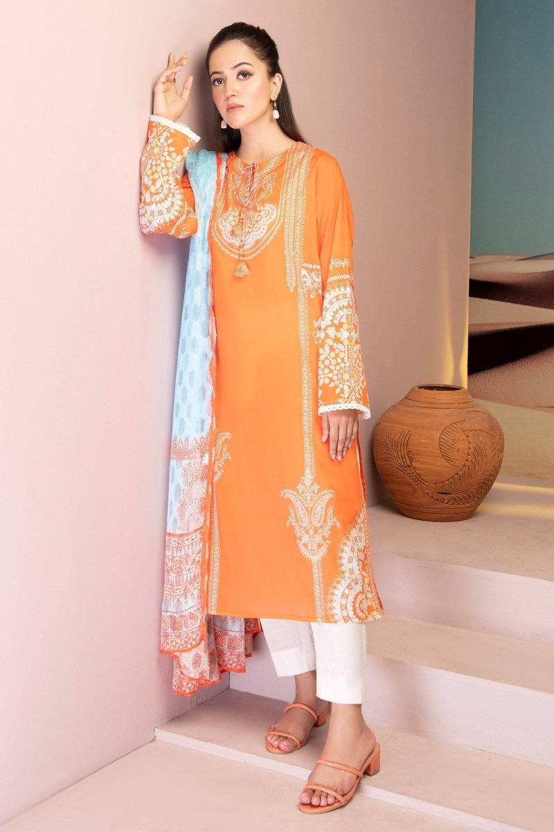 Limelight Lawn 3 Piece Suit LIM302-Designer dhaage