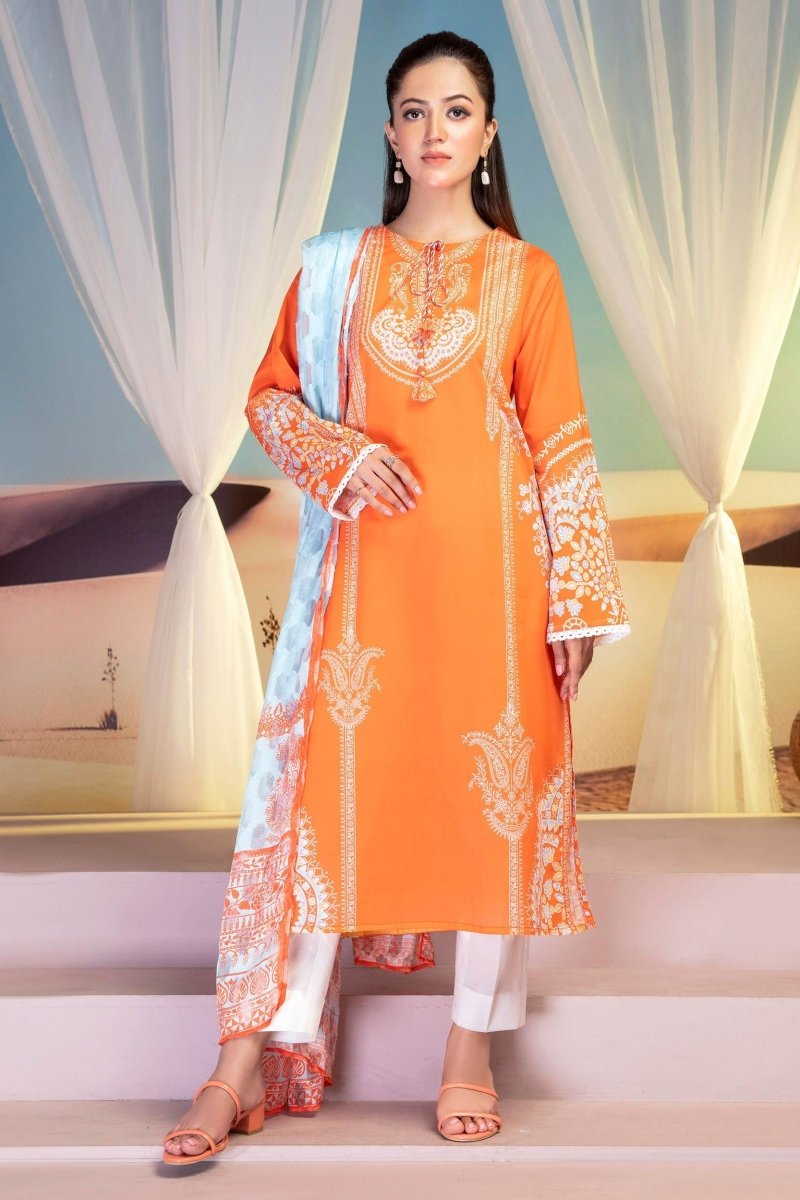 Limelight Lawn 3 Piece Suit LIM302-Designer dhaage