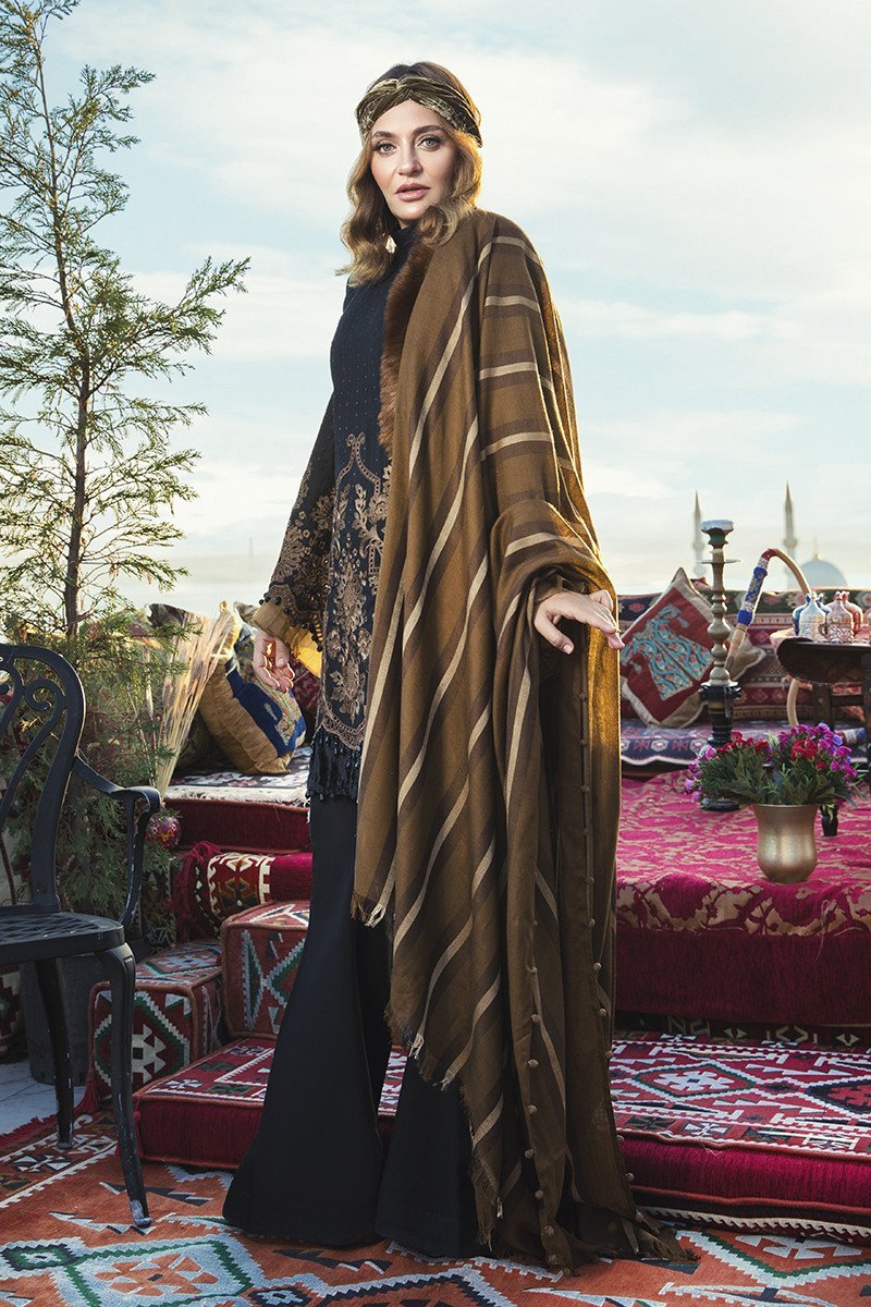 Maria B Linen DL-809-Black and Brown