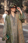 Maria B Linen Pakistani Suit DL-1003-Olive Green MAR128-Designer dhaage