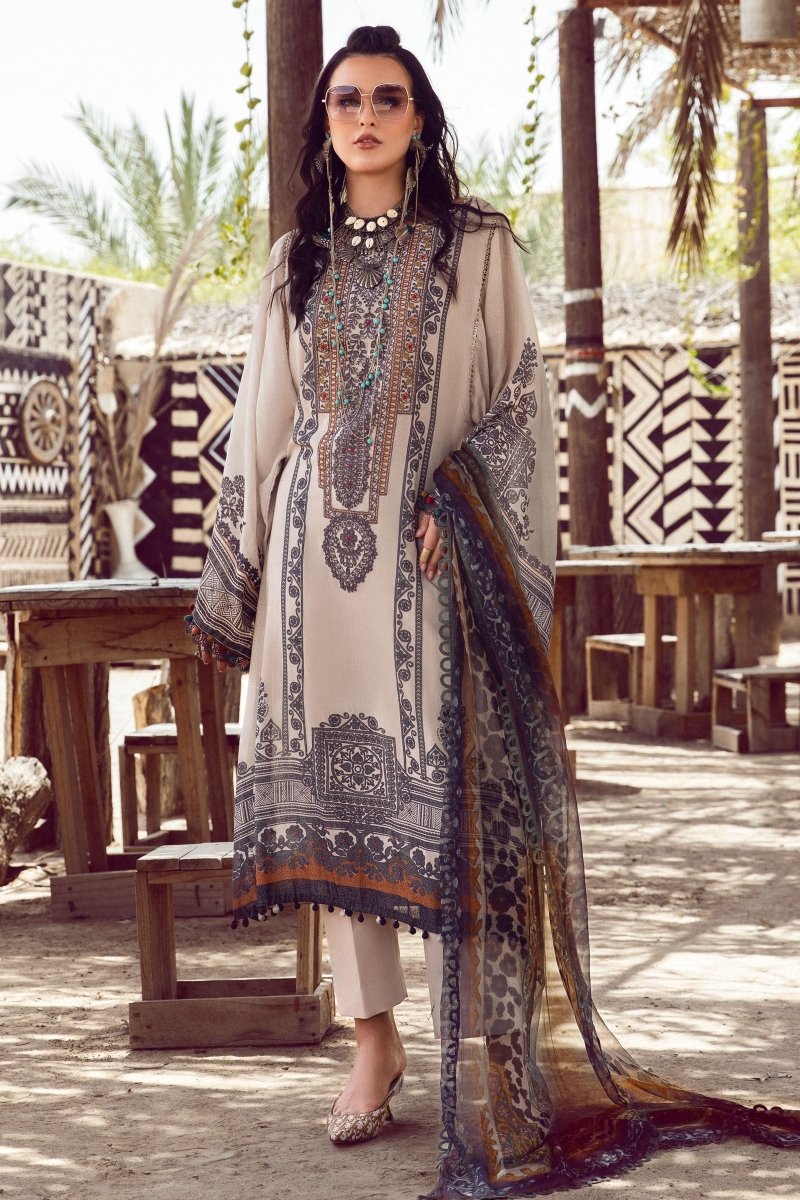 Maria B M Prints Karandi Suit MPT-1505-A