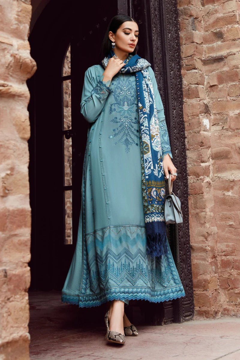 Maria B M Prints Linen Suit MPT-1607-A-Designer dhaage