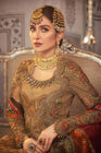 Maria B Mbroidered Vintage Gold Chata Patti BD-2308-Designer dhaage