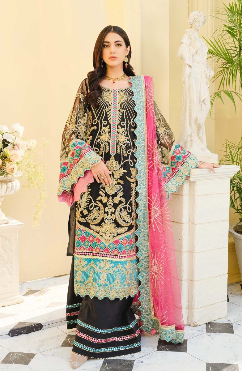 Maryum N Maria Dark Graphite MFD-0068-Designer dhaage