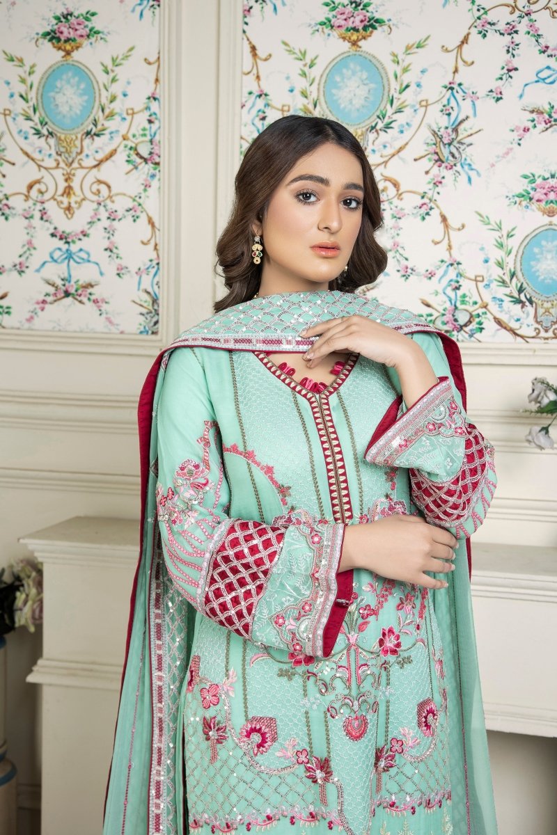 Mihrimah Chiffon Formal Suit MIH33-Designer dhaage