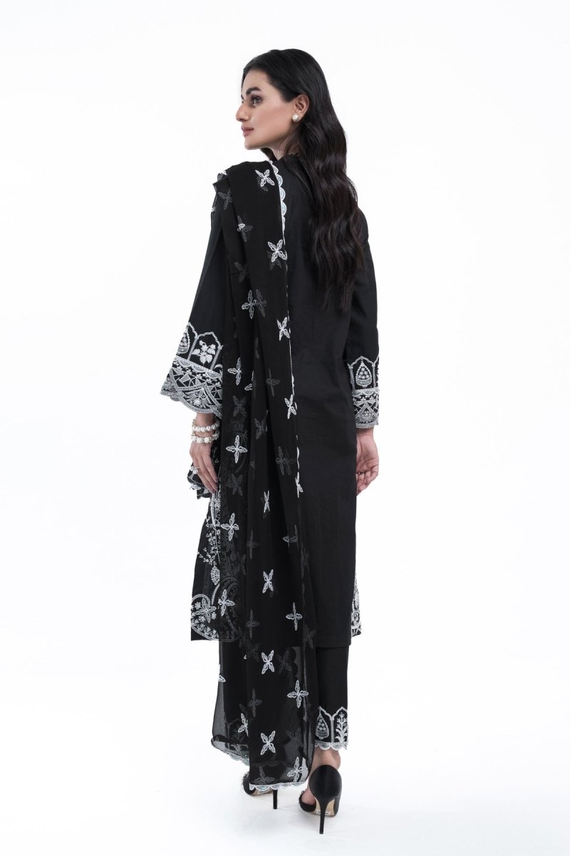 Mihrimah Embroidered Cambric 3 Piece Suit MIH43-Designer dhaage