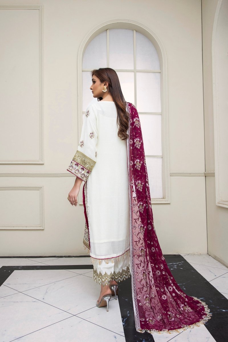 Mihrimah Chiffon Formal Suit MIH30-Designer dhaage