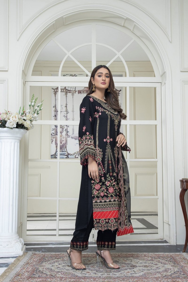 Mihrimah Chiffon Formal Suit MIH32-Designer dhaage