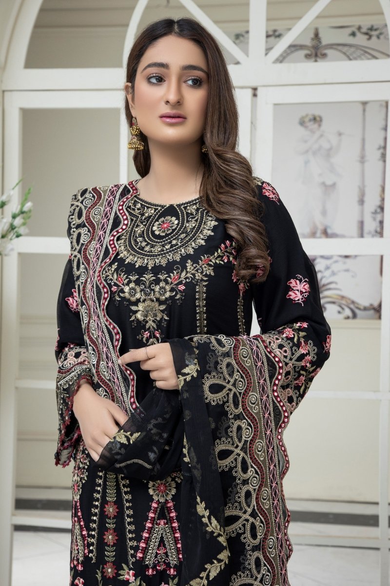 Mihrimah Chiffon Formal Suit MIH32-Designer dhaage