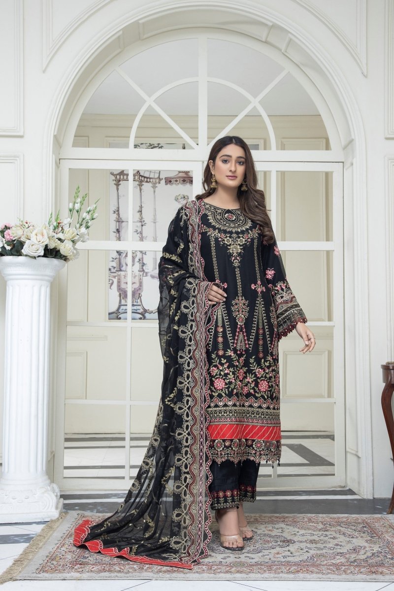 Mihrimah Chiffon Formal Suit MIH32-Designer dhaage