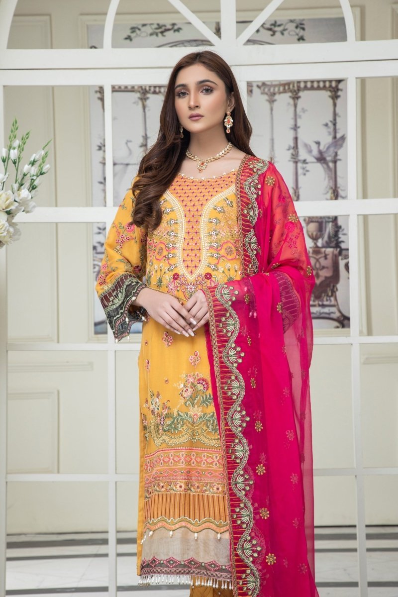 Mihrimah Embroidered Chiffon Party Wear MIH53 - Designer dhaage