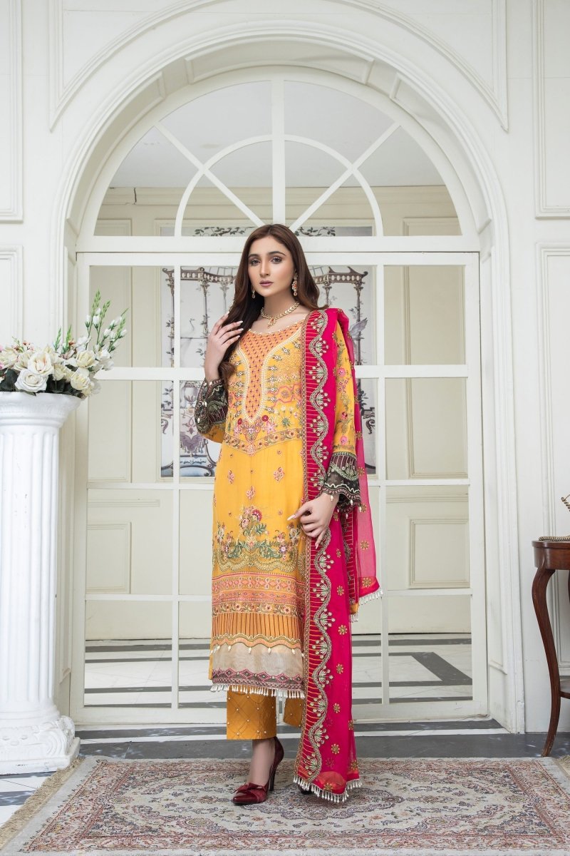 Mihrimah Embroidered Chiffon Party Wear MIH53 - Designer dhaage