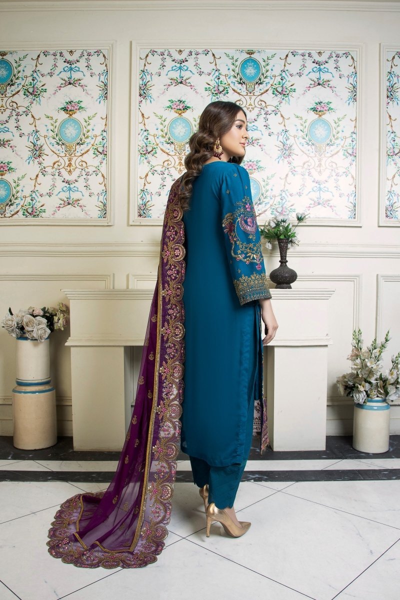 Mihrimah Embroidered Chiffon Party Wear MIH57 - Designer dhaage
