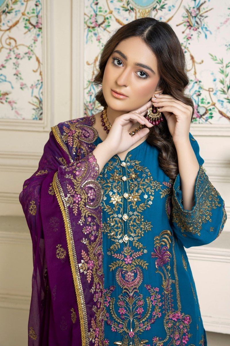 Mihrimah Embroidered Chiffon Party Wear MIH57 - Designer dhaage