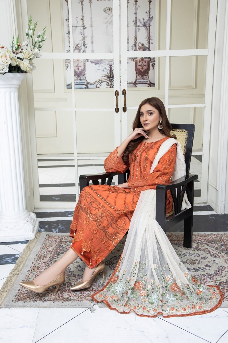 Mihrimah Embroidered Chiffon Party Wear MIH58 - Designer dhaage