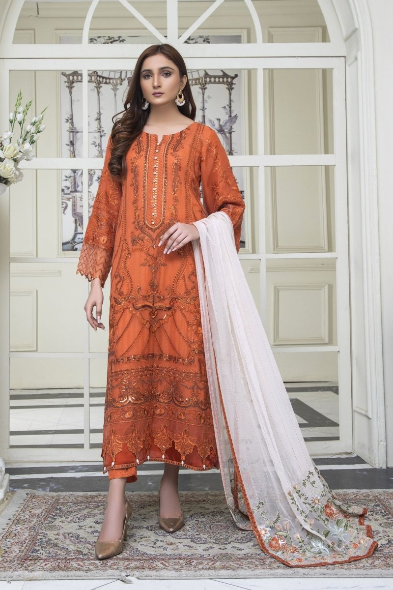 Mihrimah Embroidered Chiffon Party Wear MIH58 - Designer dhaage