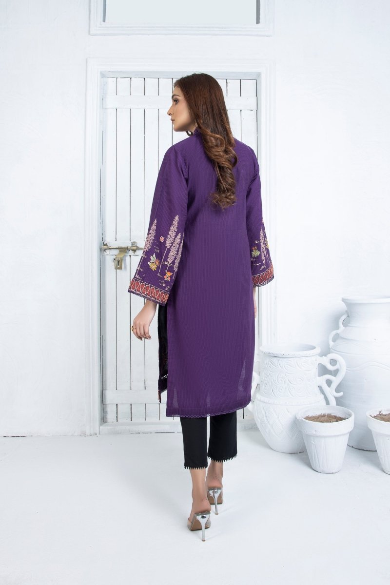 Mihrimah Embroidered Linen Shirt MIH24-Designer dhaage