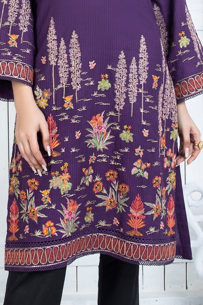 Mihrimah Embroidered Linen Shirt MIH24-Designer dhaage