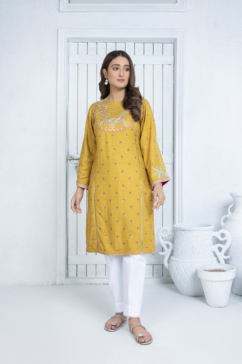 Mihrimah Embroidered Linen Shirt MIH26-Designer dhaage