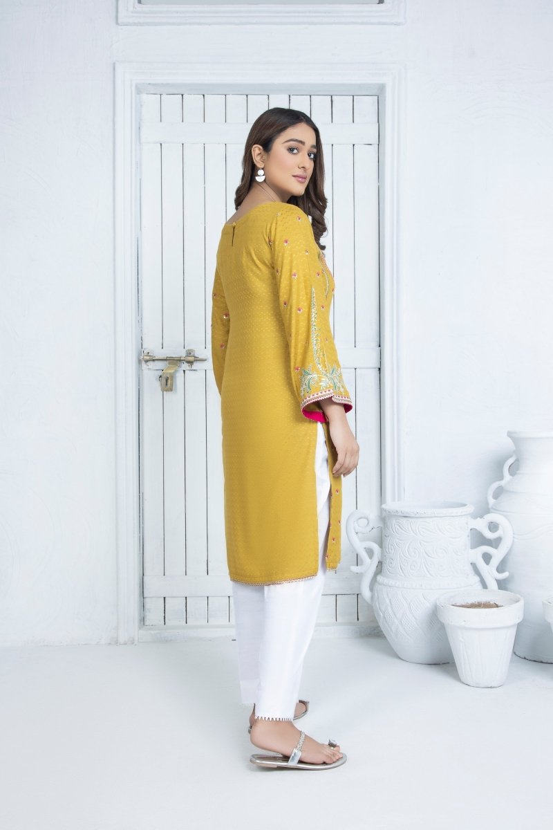 Mihrimah Embroidered Linen Shirt MIH26-Designer dhaage