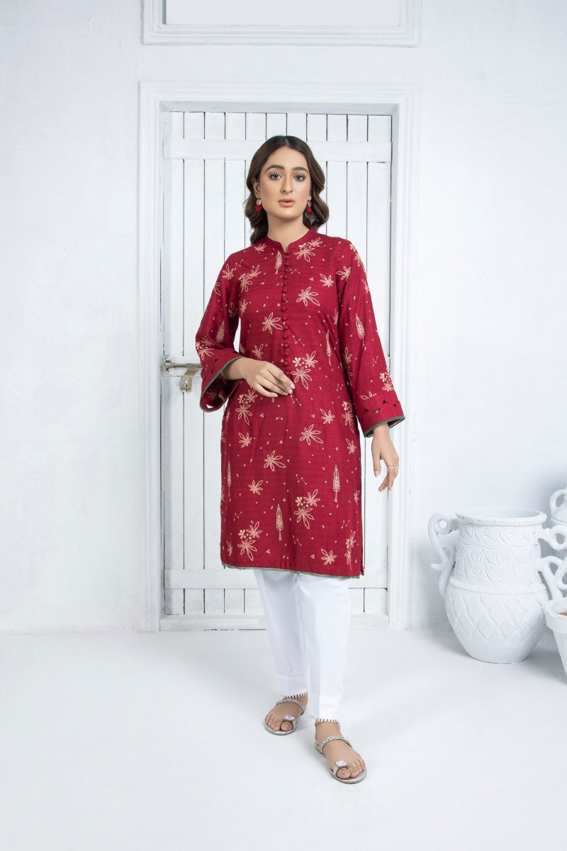 Mihrimah Embroidered Linen Shirt MIH34-Designer dhaage