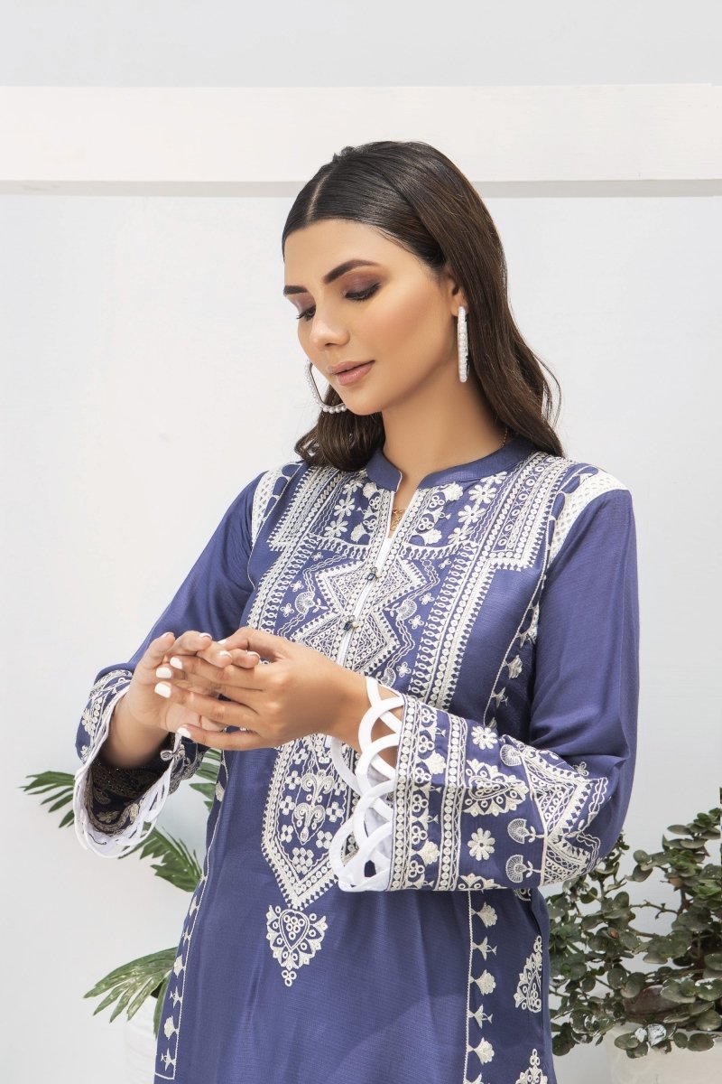 Mihrimah Embroidered Shirt MIH11-Designer dhaage