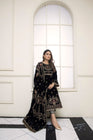 Mihrimah Embroidered Velvet 3 Piece Suit MIH38-Designer dhaage
