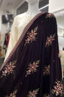 Mihrimah Embroidered Velvet Shawl MIH20-Designer dhaage