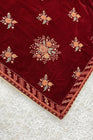 Mihrimah Embroidered Velvet Shawl MIH22-Designer dhaage