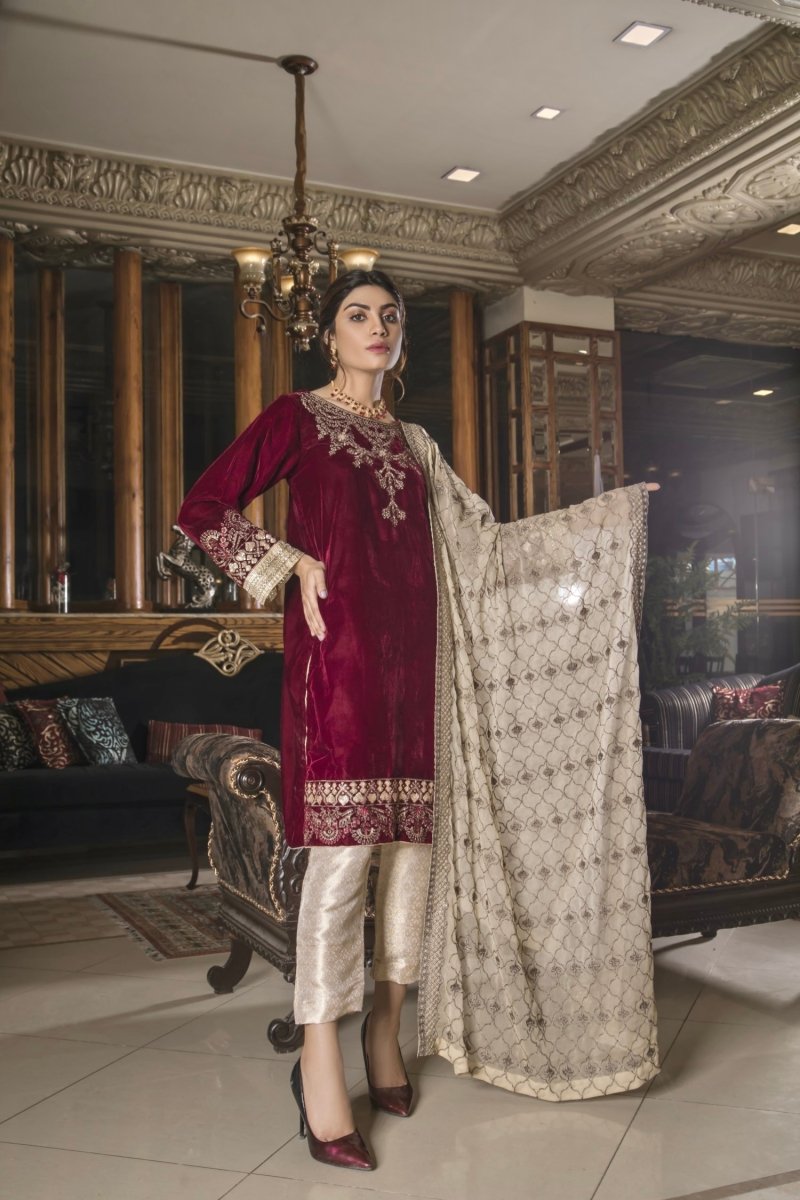 Mihrimah Velvet Formal MIH05