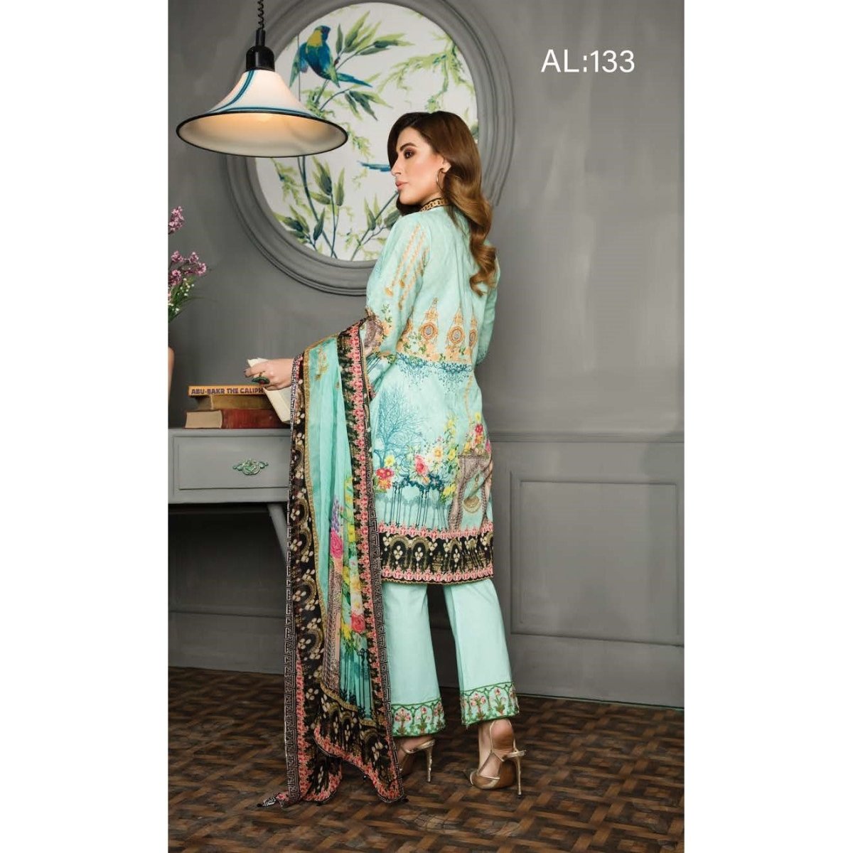 Monas Schiffli Lawn Pret Al133