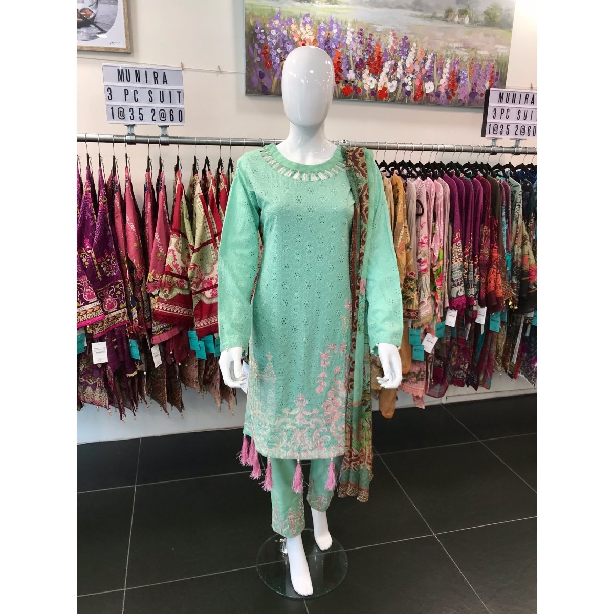 Monas Schiffli Lawn Pret Al142