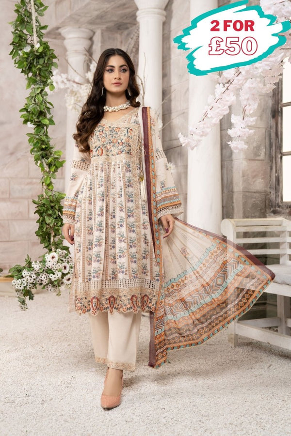 Munira Cambric 3 Piece Suit MUN500