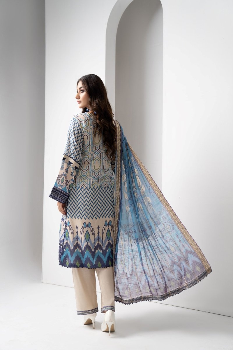 Munira Cambric 3 Piece Suit MUN506-Designer dhaage