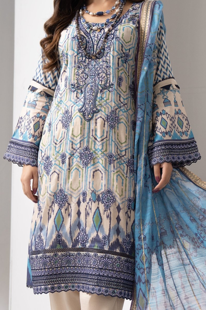 Munira Cambric 3 Piece Suit MUN506-Designer dhaage
