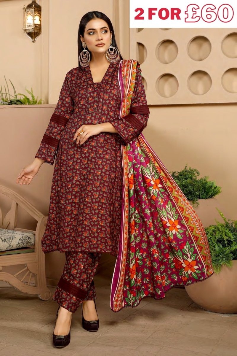 Munira Dhanak 3 Piece Suit MUN453-Designer dhaage