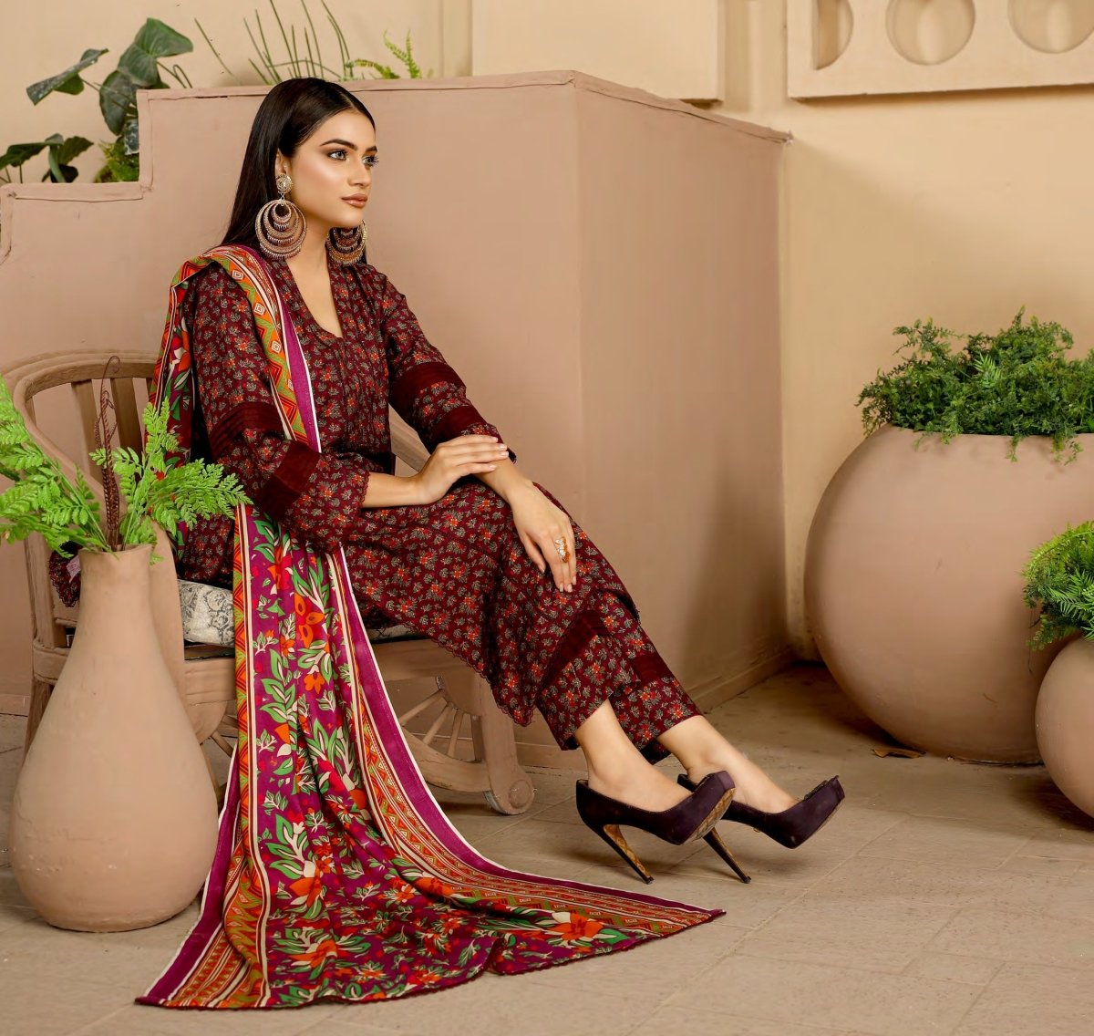 Munira Dhanak 3 Piece Suit MUN453-Designer dhaage