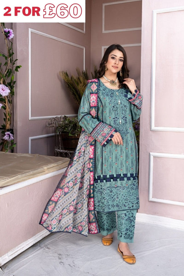Munira Jacquard Linen 3 Piece Suit MUN462