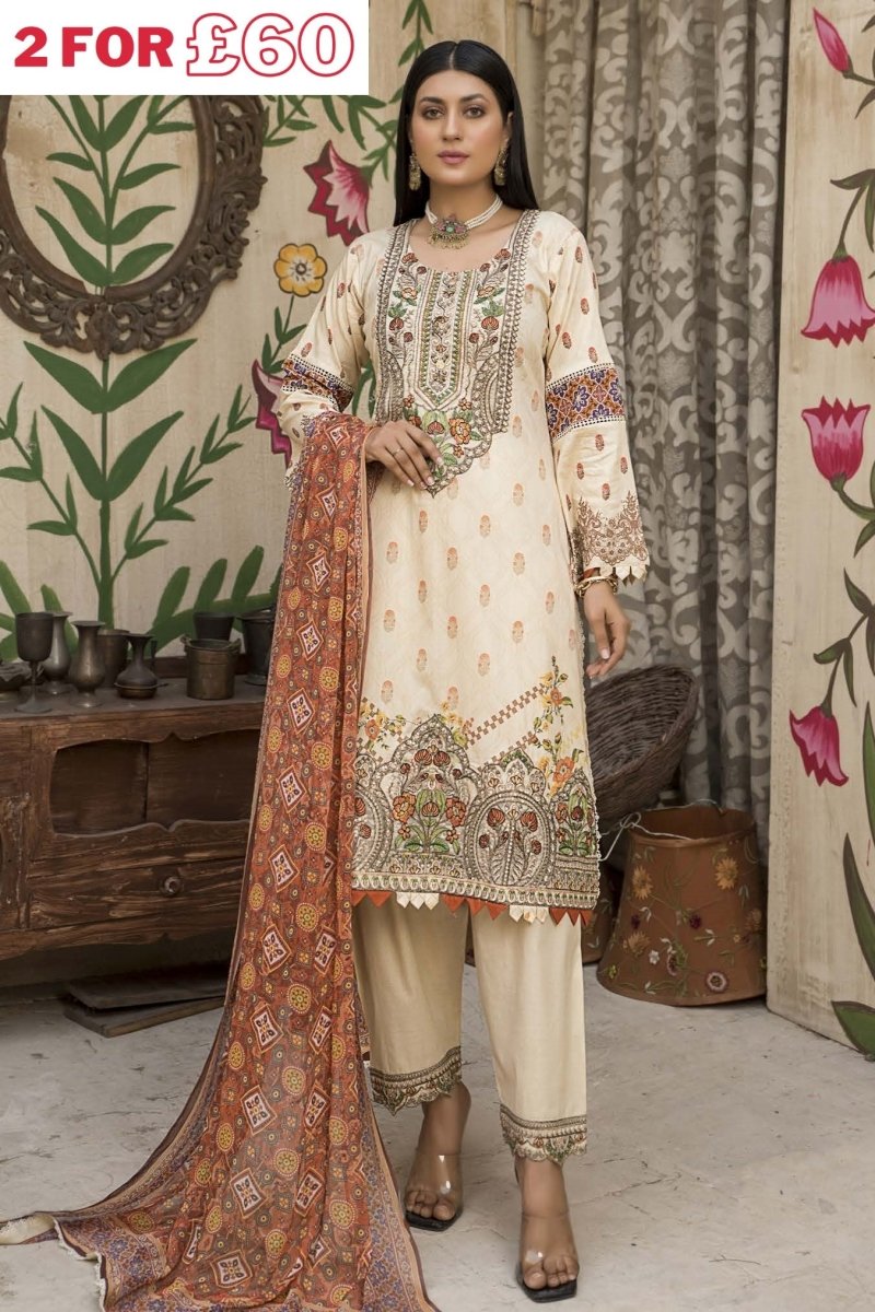 Munira Lawn 3 Piece Suit MUN468-Designer dhaage