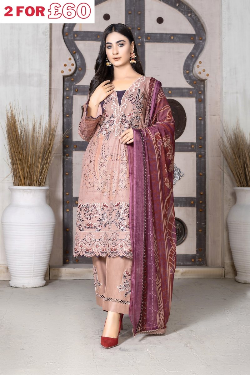 Munira Lawn 3 Piece Suit MUN487