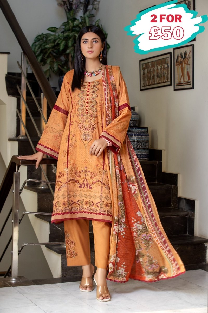 Munira Lawn 3 Piece Suit MUN494-Designer dhaage